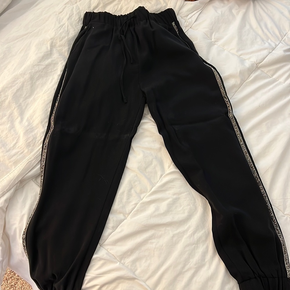 Zara bedazzled jogger pants